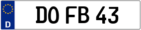 Truck License Plate